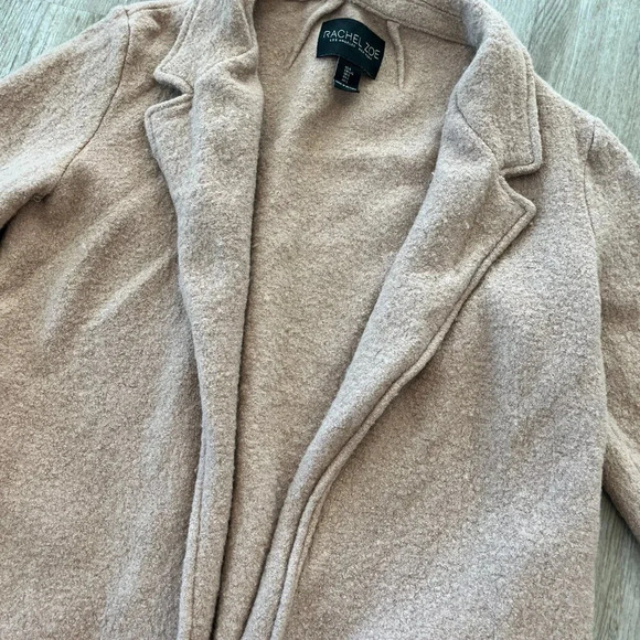 Womens Rachel Zoe Brown/Tan Wool Blend Cardigan Jacket - L - Picture 2 of 5